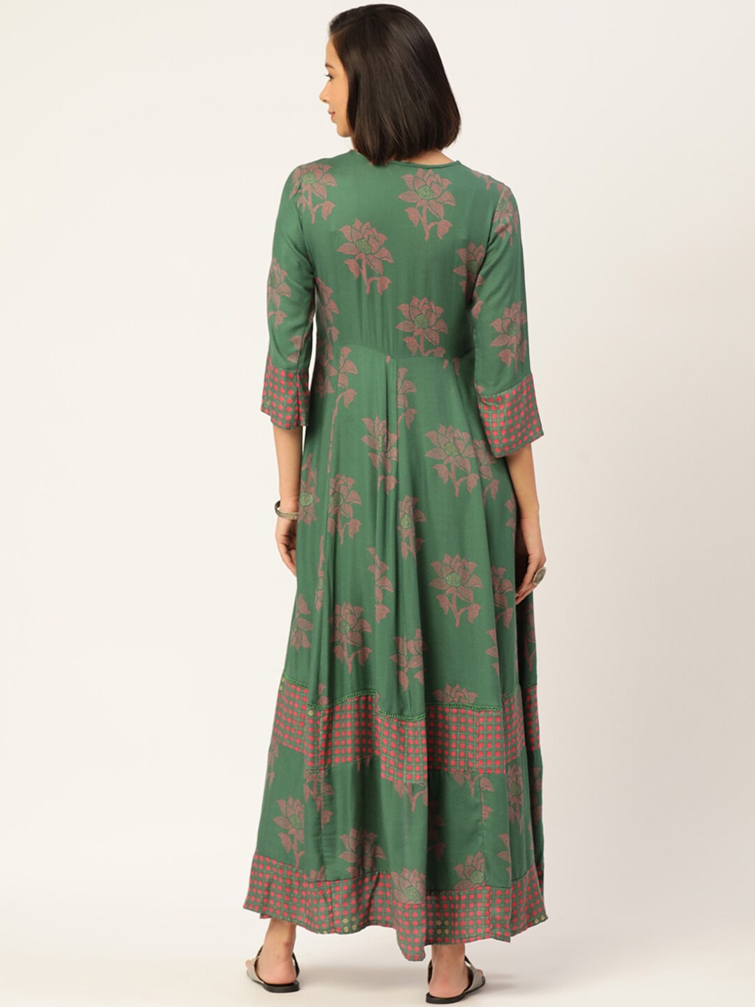 HERE&NOW Women Embroidered Kurta with Trousers & With Dupatta | Grocsy