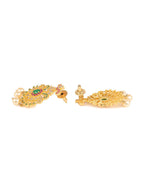 Saraf RS Jewellery Women Gold-Toned & Multi-Coloured CZ-Studded Handcrafted Jewellery Set | Grocsy