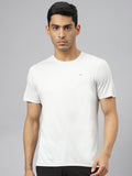 Alcis Men Anti-Static Soft-Touch Slim-Fit Sports for All Round Neck T-Shirt | Grocsy