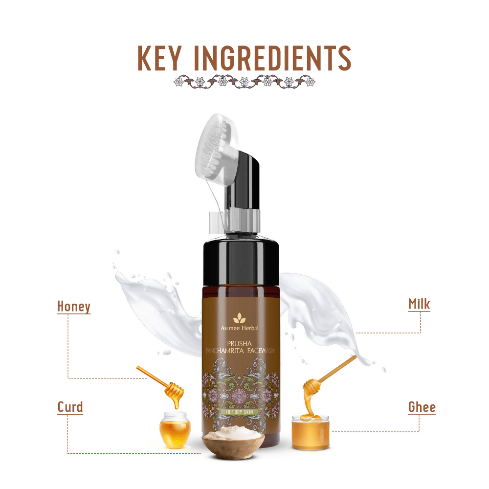 Avimee Herbal Prusha Panchamrita Face Wash | Grocsy