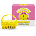 Scalppie Silicon Hair Scalp Massager & Shampoo Brush Scrub For Hair Growth & Anti Dandruff - Yellow | Grocsy