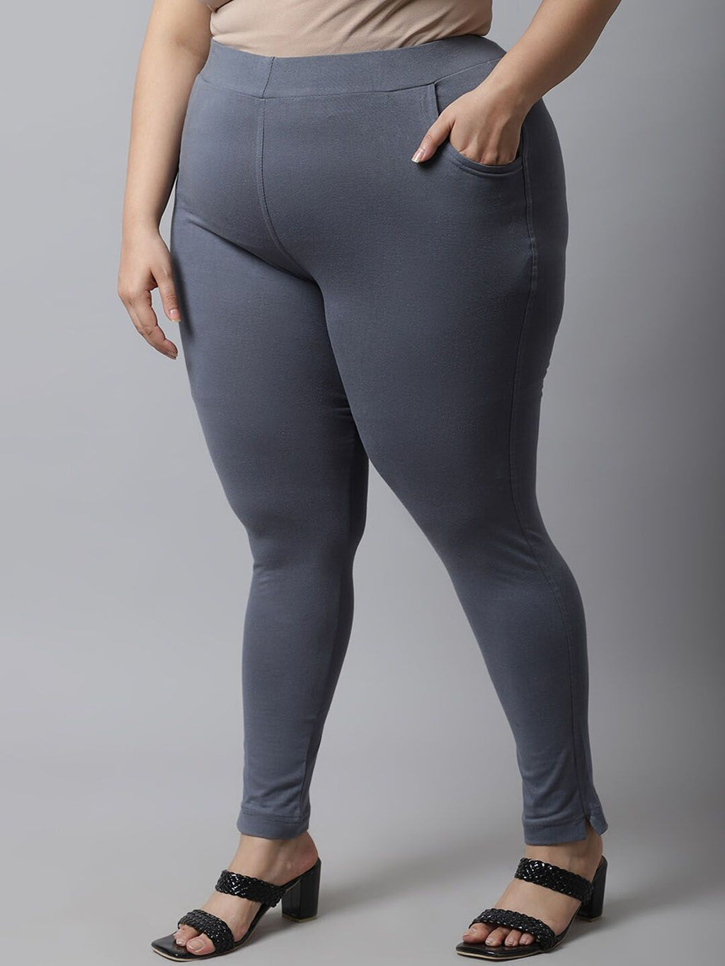 TAG 7 Women Plus Size Cotton Ankle Length Leggings | Grocsy