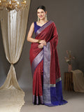 Saree Mall Checked Zari Festive Sarees | Grocsy