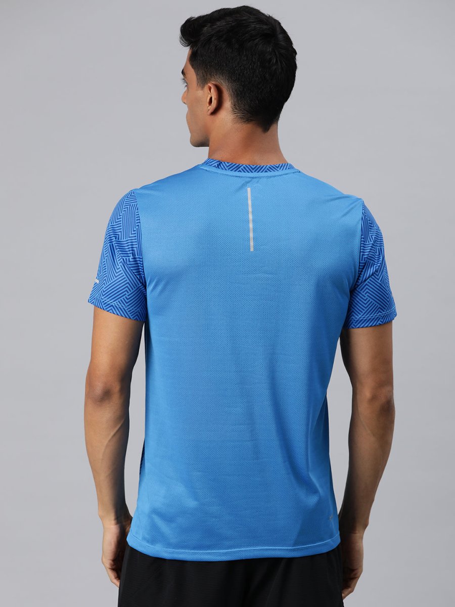 Alcis Men Printed Anti Static Slim Fit T-shirt | Grocsy