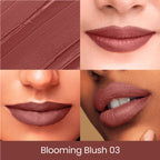 Swiss Beauty Pure Creamy Matte Lipstick - 03 Blooming Blush | Grocsy