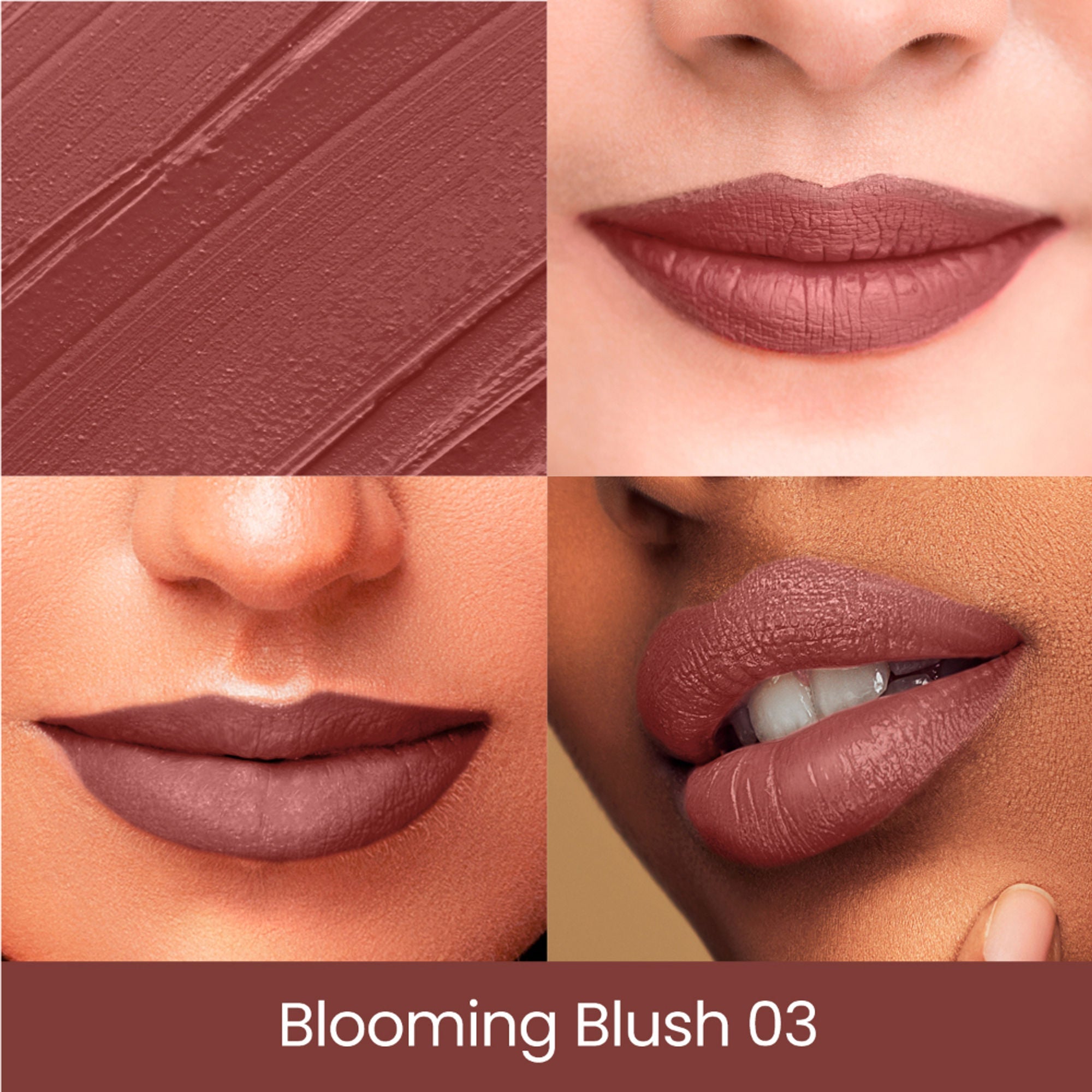 Swiss Beauty Pure Creamy Matte Lipstick - 03 Blooming Blush | Grocsy