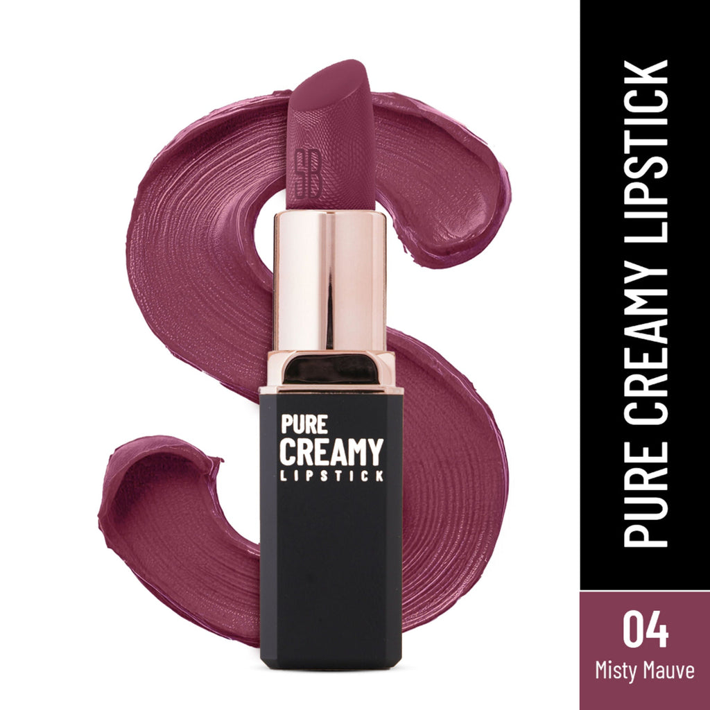 Swiss Beauty Pure Creamy Matte Lipstick - 04 Misty Mauve | Grocsy