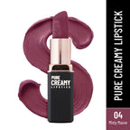 Swiss Beauty Pure Creamy Matte Lipstick - 04 Misty Mauve | Grocsy