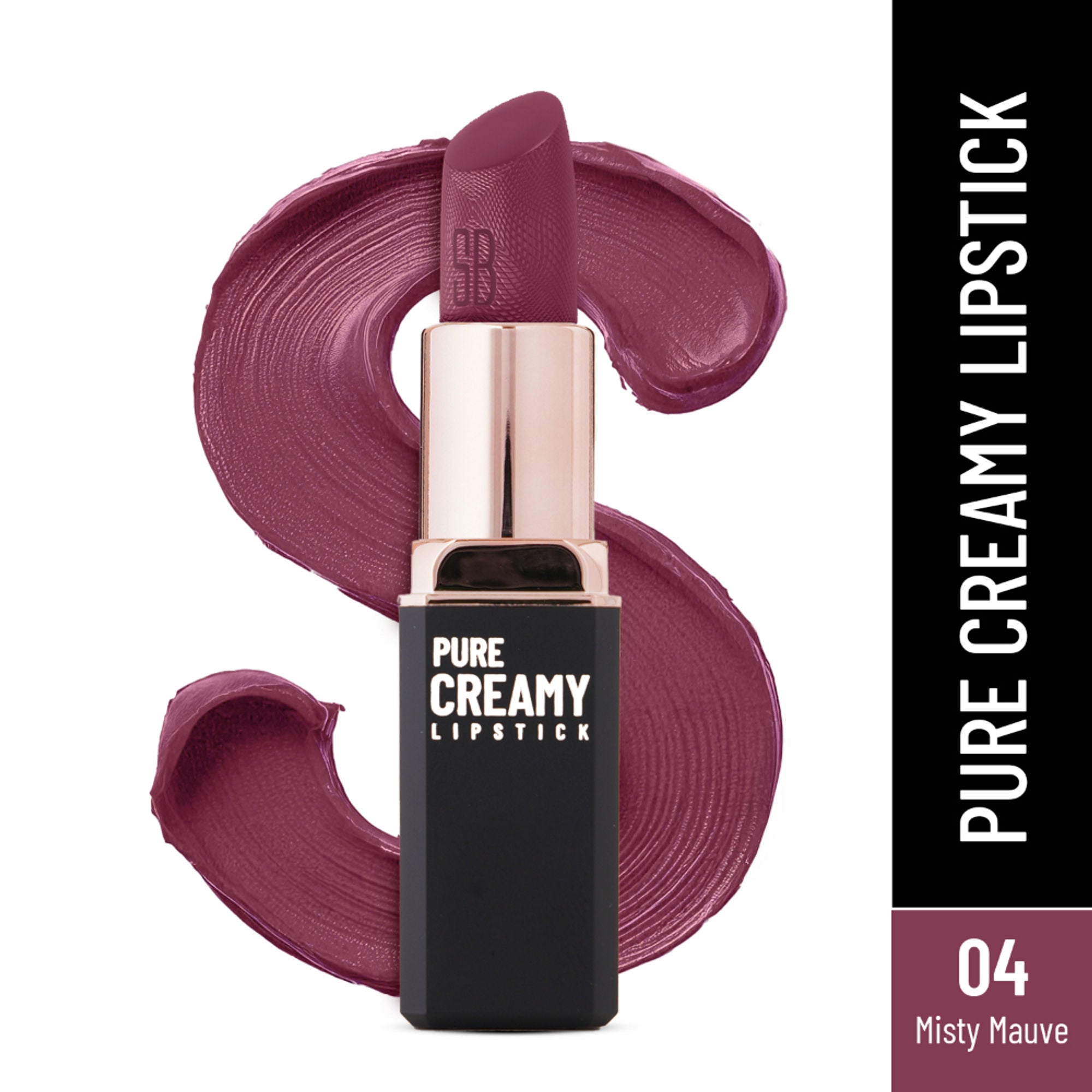 Swiss Beauty Pure Creamy Matte Lipstick - 04 Misty Mauve | Grocsy