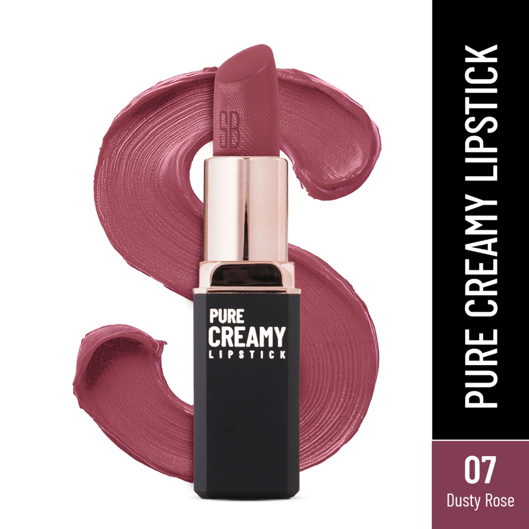 Swiss Beauty Pure Creamy Matte Lipstick - 07 Dusty Rose | Grocsy