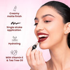 Swiss Beauty Pure Creamy Matte Lipstick - 07 Dusty Rose | Grocsy