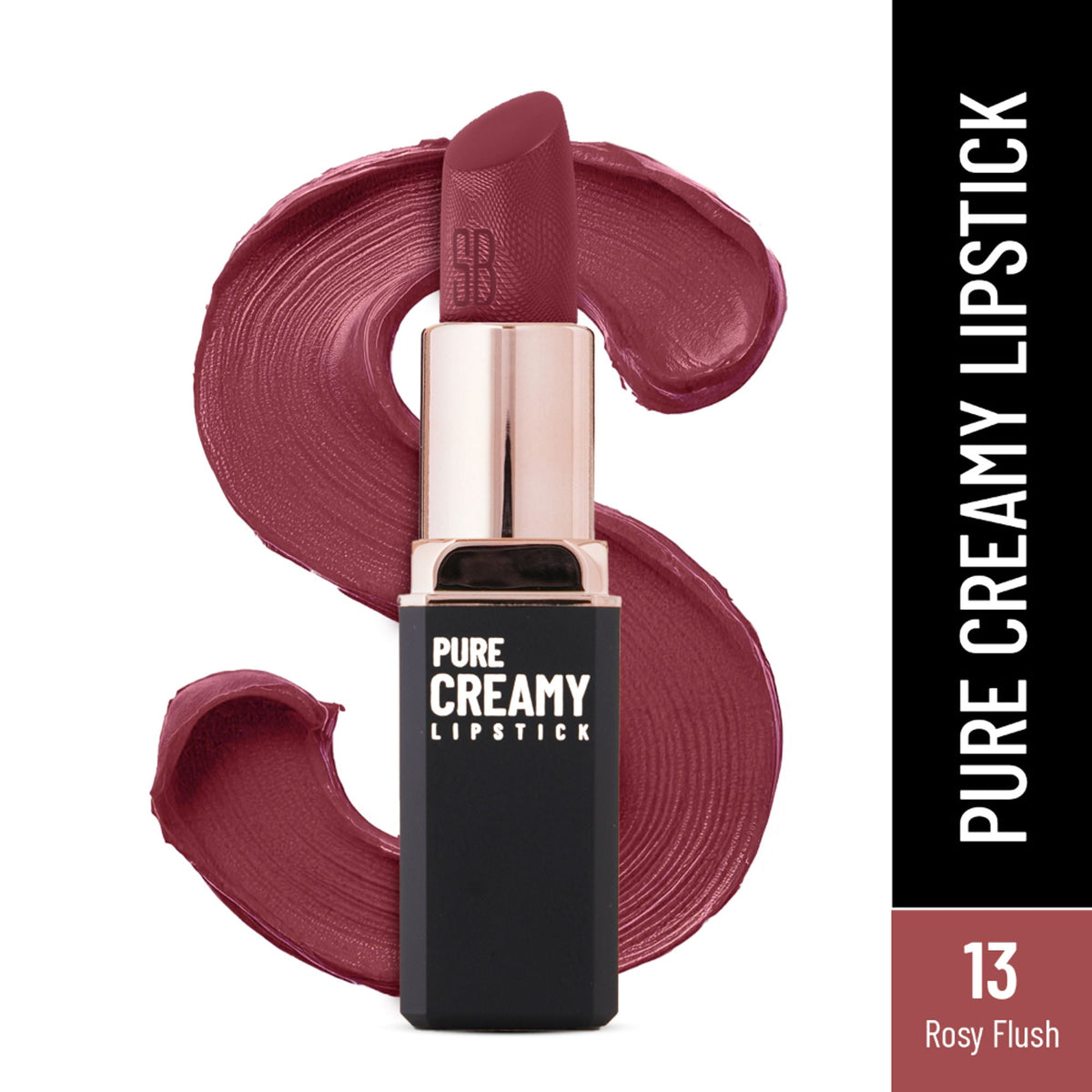 Swiss Beauty Pure Creamy Matte Lipstick - 13 Rosy Flush | Grocsy
