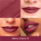 Swiss Beauty Pure Creamy Matte Lipstick - 15 Merry Cherry | Grocsy
