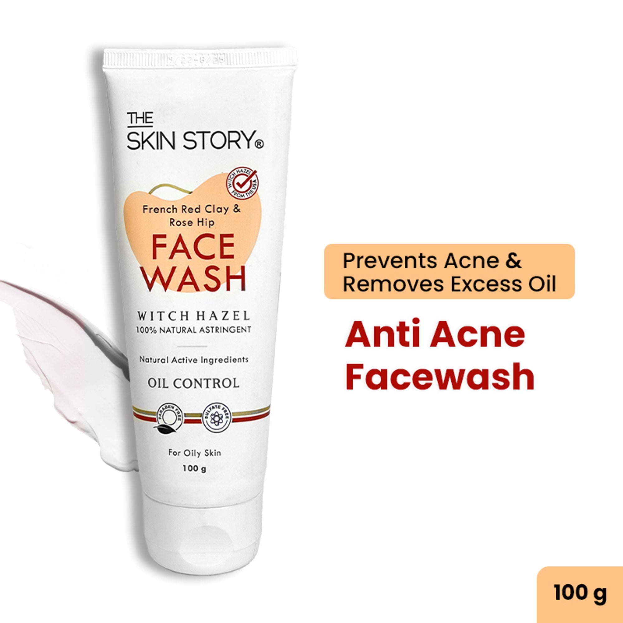 The Skin Story French Clay Pimple Oil Control Face Wash | Grocsy