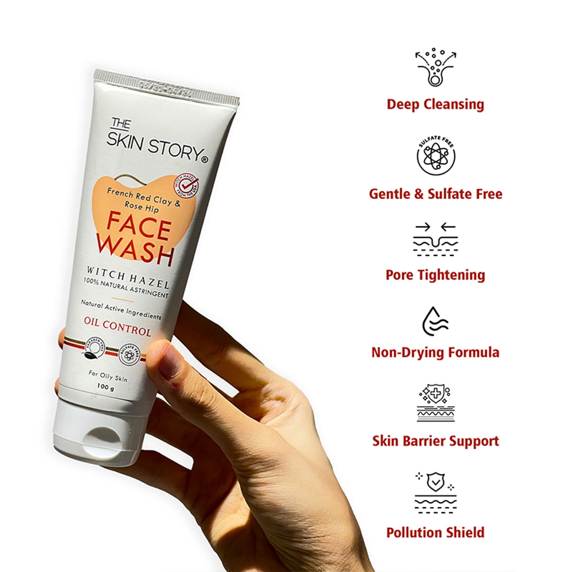 The Skin Story French Clay Pimple Oil Control Face Wash | Grocsy