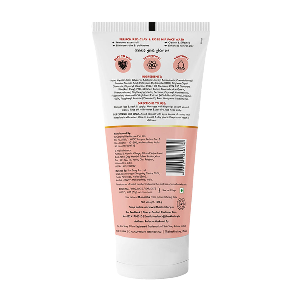 The Skin Story French Clay Pimple Oil Control Face Wash | Grocsy