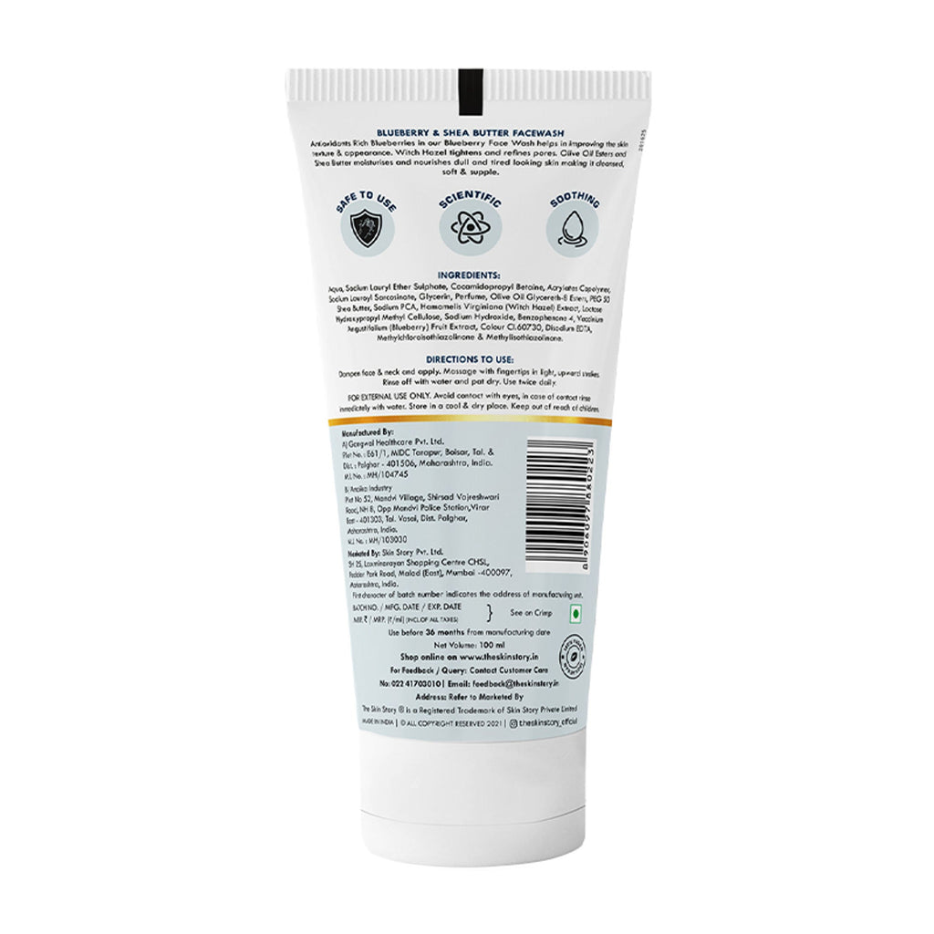 The Skin Story Blueberry Anti-Oxidant Gel Face Wash | Grocsy