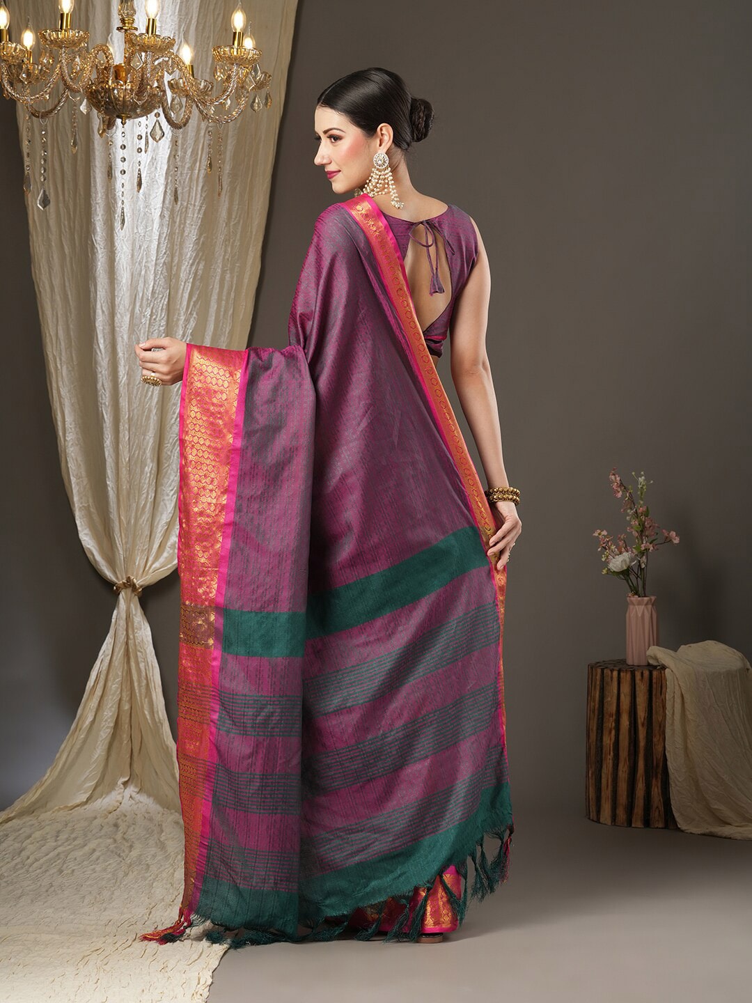 Saree Mall Woven Design Zari Festive Sarees | Grocsy