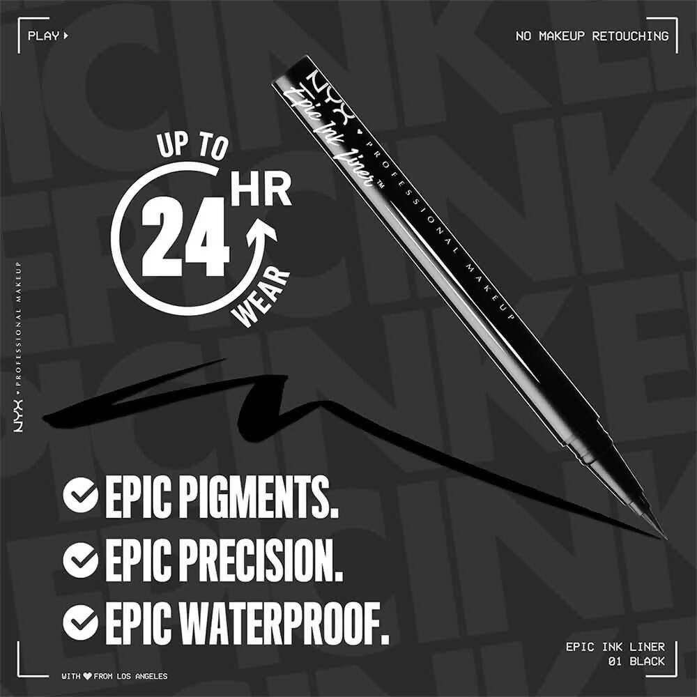 NYX Professional Makeup Epic Ink Liner - Black | Grocsy