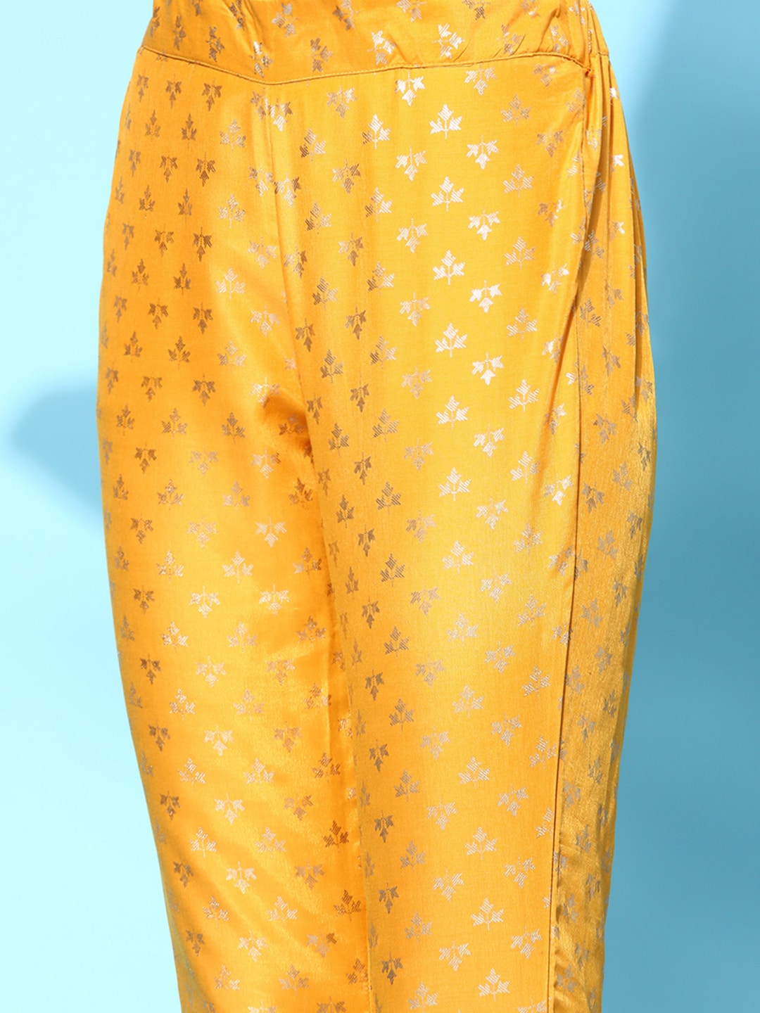 Sangria Ethnic Motifs Polyester Kurta Sets | Grocsy