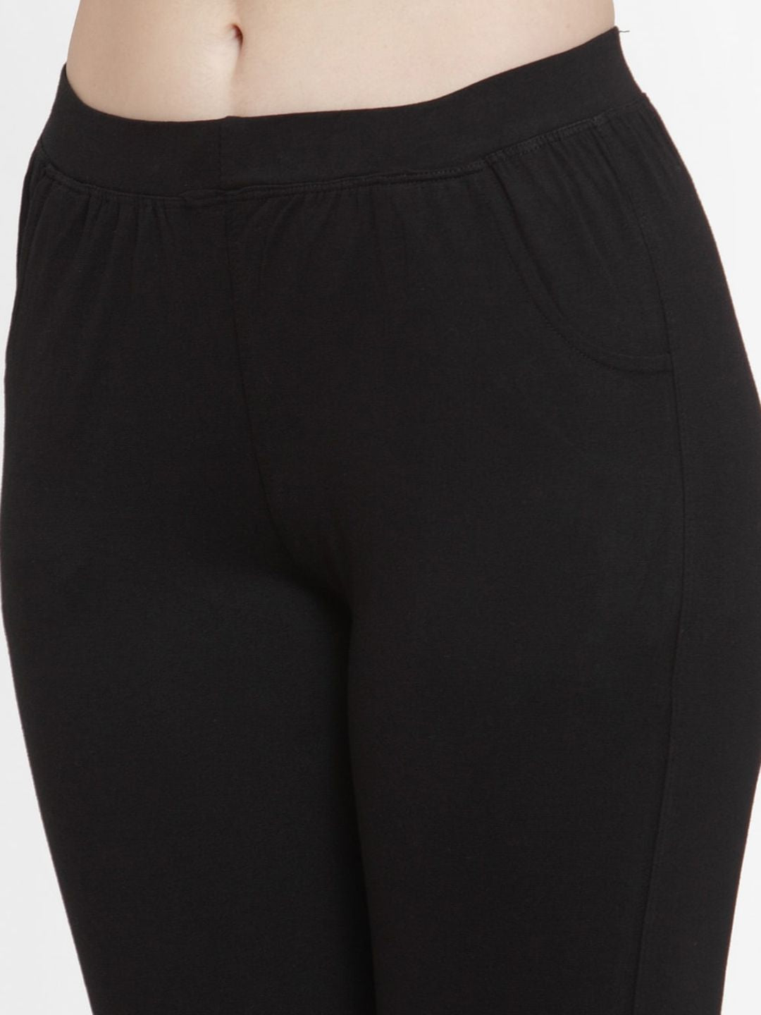 TAG 7 Women Pack Of 2 Solid Straight-Fit Ankle-Length Leggings | Grocsy