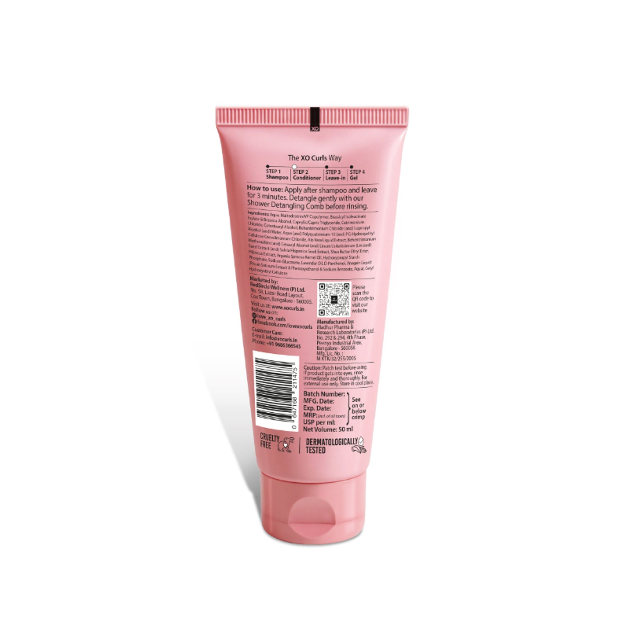 XO Curls Hydrating Conditioner For Dry, Frizzy Or Damaged Hair | Grocsy