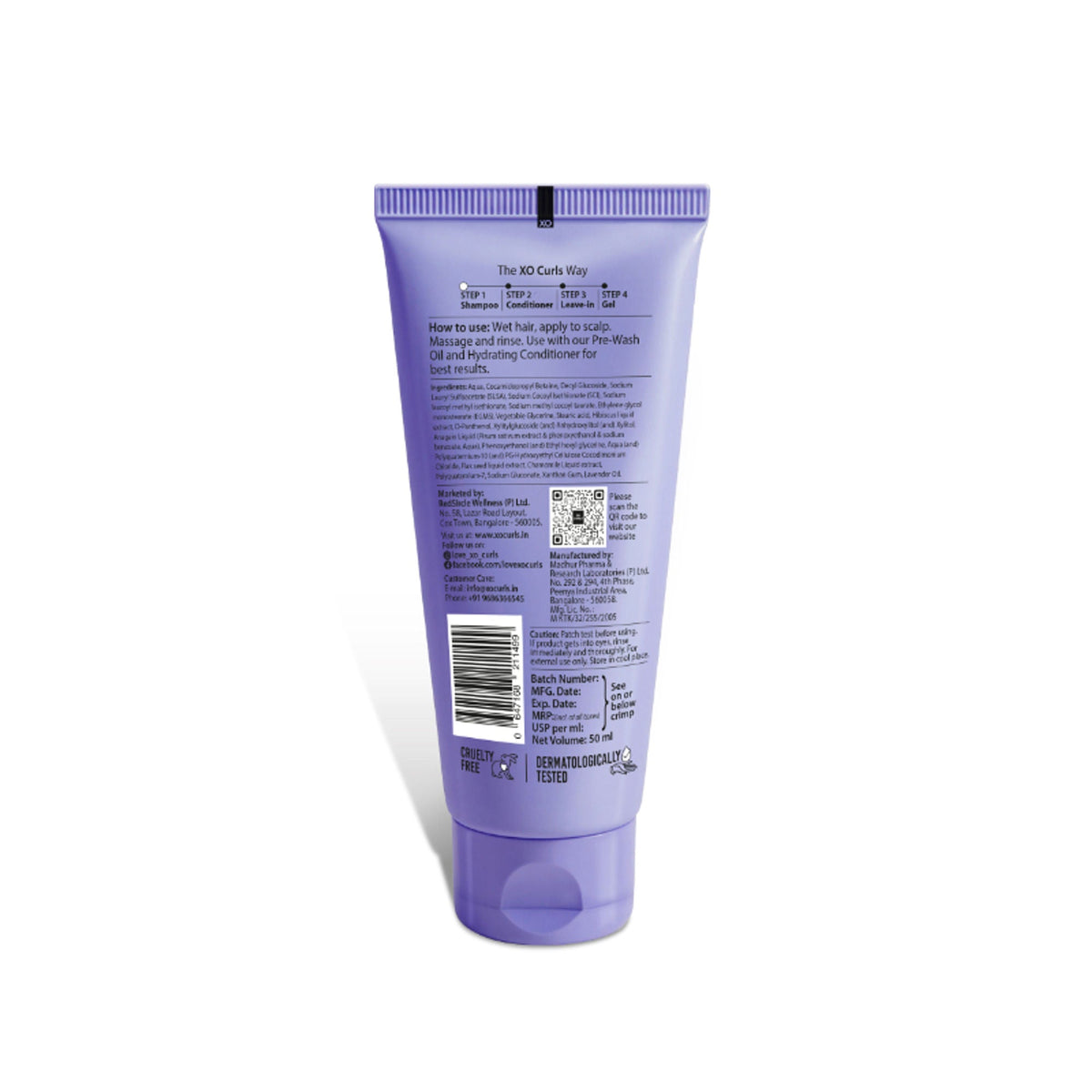 XO Curls Hydrating Shampoo For Dry, Frizzy Or Damaged Hair | Grocsy