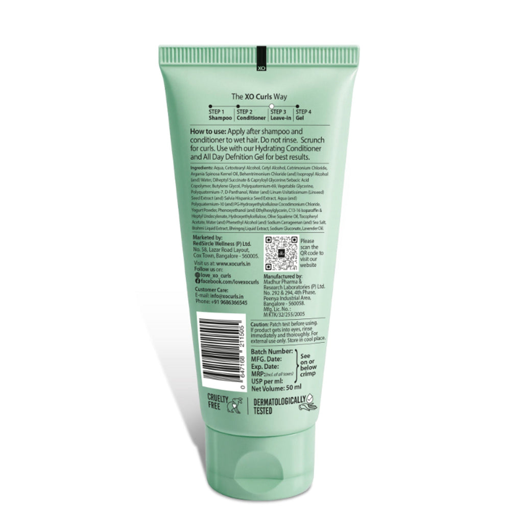 XO Curls Hydrating Leave-In Conditioner For Frizz Free Shiny Hair | Grocsy