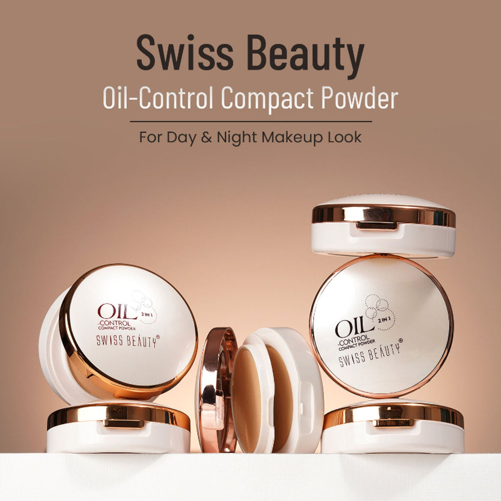 Swiss Beauty Oil Control Compact Powder - 01 Pearl Ivory | Grocsy