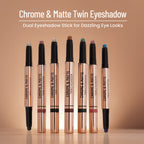 Swiss Beauty Chrome & Matte Twin Eyeshadow - 01 Night Skies | Grocsy