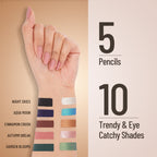 Swiss Beauty Chrome & Matte Twin Eyeshadow - 01 Night Skies | Grocsy