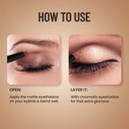 Swiss Beauty Chrome & Matte Twin Eyeshadow - 01 Night Skies | Grocsy