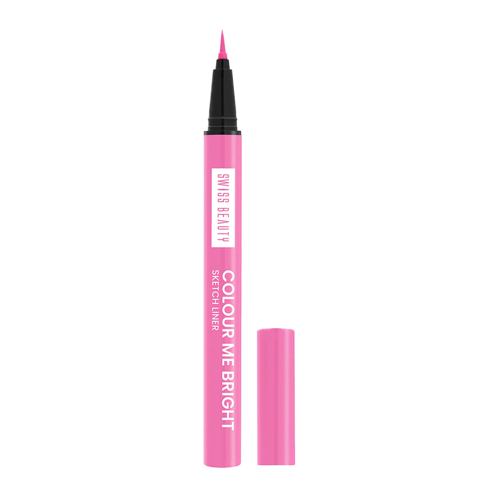 Swiss Beauty Colour Me Bright Sketch Eyeliner - 04 Pink Crush | Grocsy