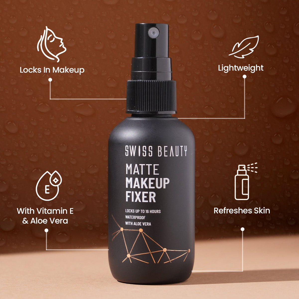 Swiss Beauty Matte Makeup Fixer Spray | Grocsy