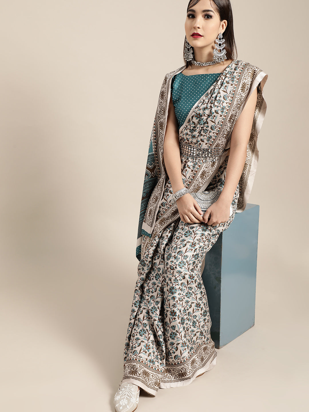 Saree Mall Ethnic Motifs Saree | Grocsy