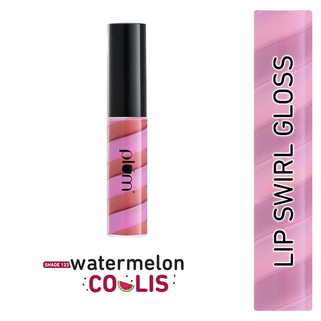 Plum Soft Swirl Lip Gloss 3 Shades In 1 & 123 Watermelon Coulis | Grocsy