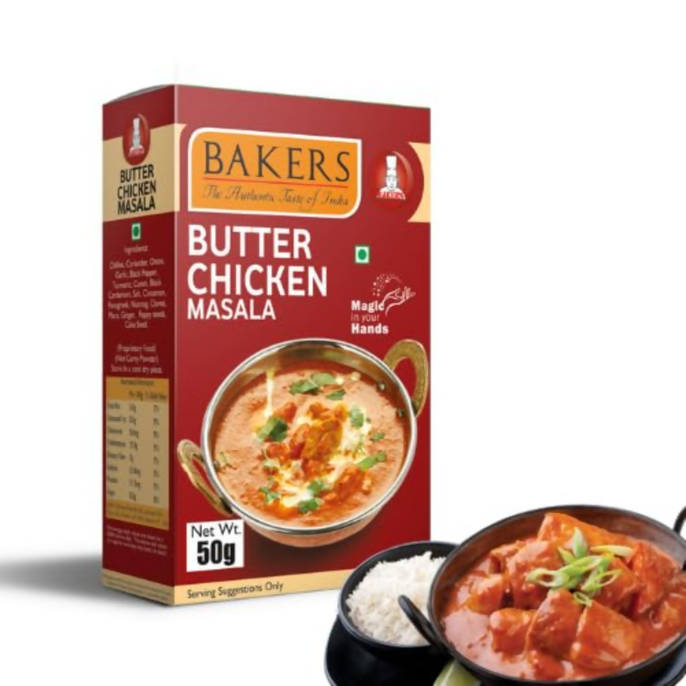 BAKERS Fried Rice Mix ,Butter Chicken Masala ,Chilli Chicken Masala Mix ,Chicken Lollypop | Grocsy