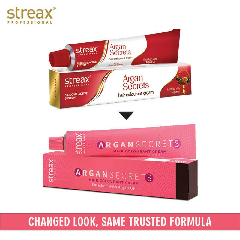 Streax Professional Argan Secrets Hair Colourant Cream - Reddish Brown 4.6 | Grocsy