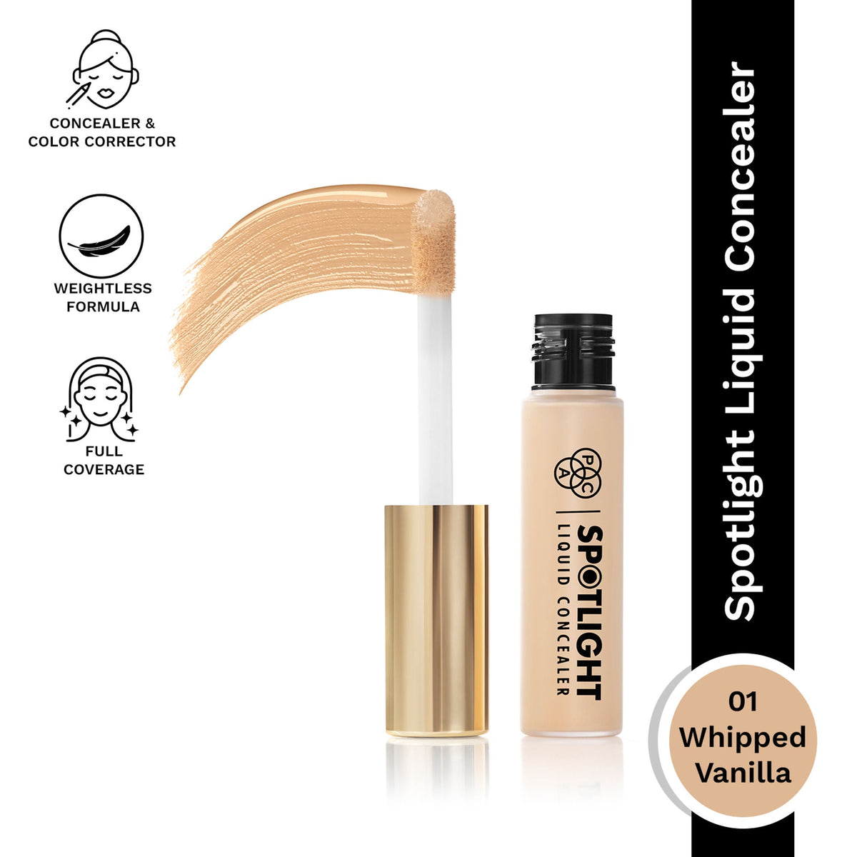PAC Studio Spotlight Liquid Concealer - 01 Whipped Vanilla | Grocsy
