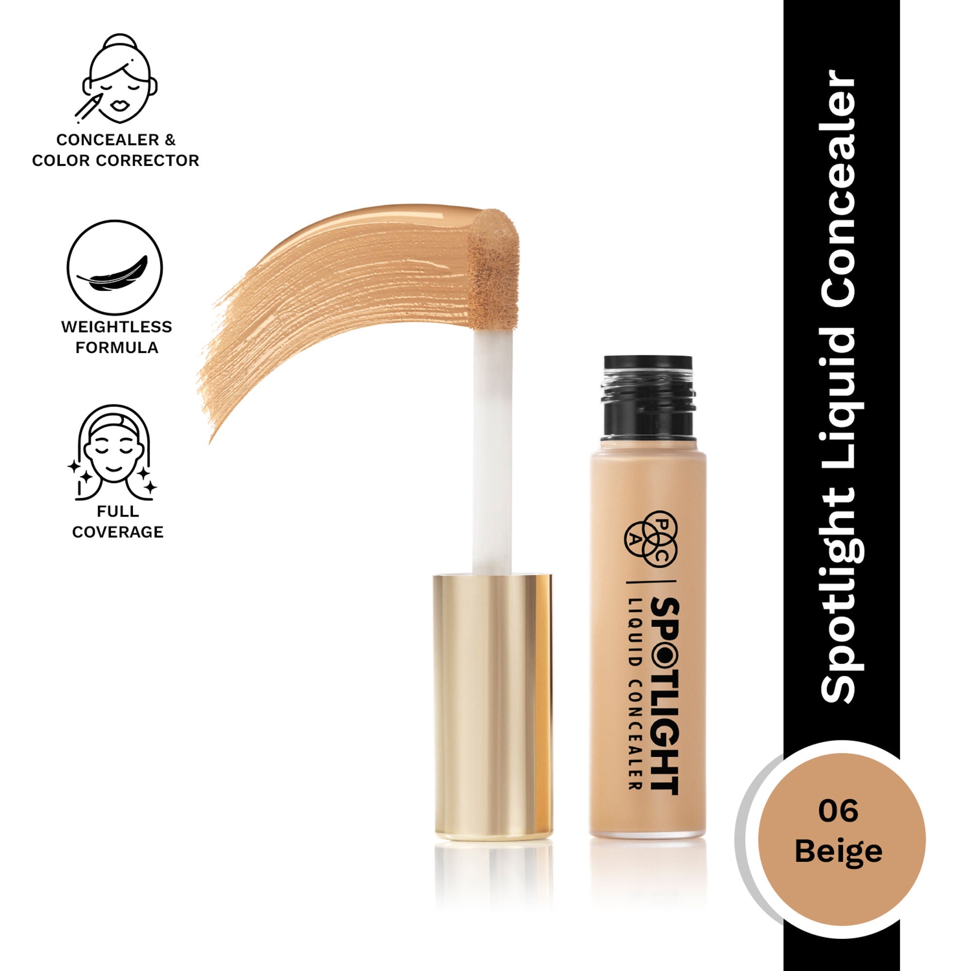 PAC Studio Spotlight Liquid Concealer - 06 Beige | Grocsy
