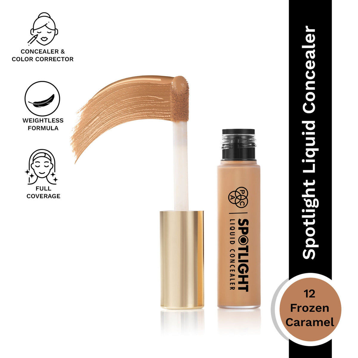 PAC Studio Spotlight Liquid Concealer - 12 Frozen Caramel | Grocsy