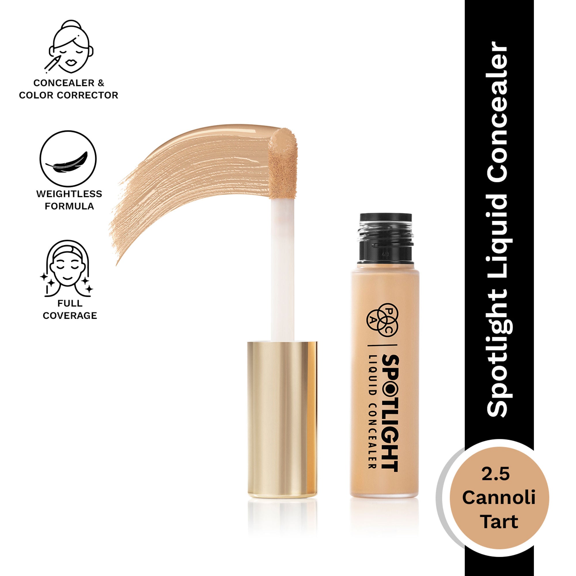 PAC Studio Spotlight Liquid Concealer - 2.5 Cannoli Tart | Grocsy