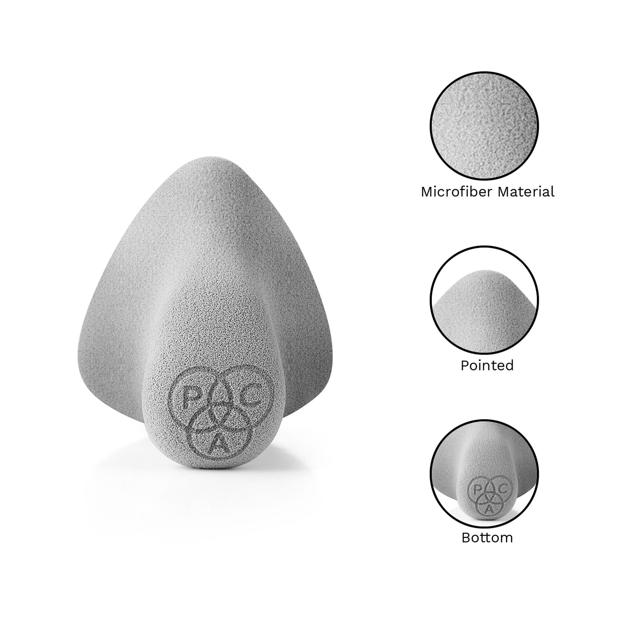 PAC Studio Grip & Blend Makeup Sponge - Effortless Blendability with Controlled Grip, Ultra Soft Latex Free | Grocsy