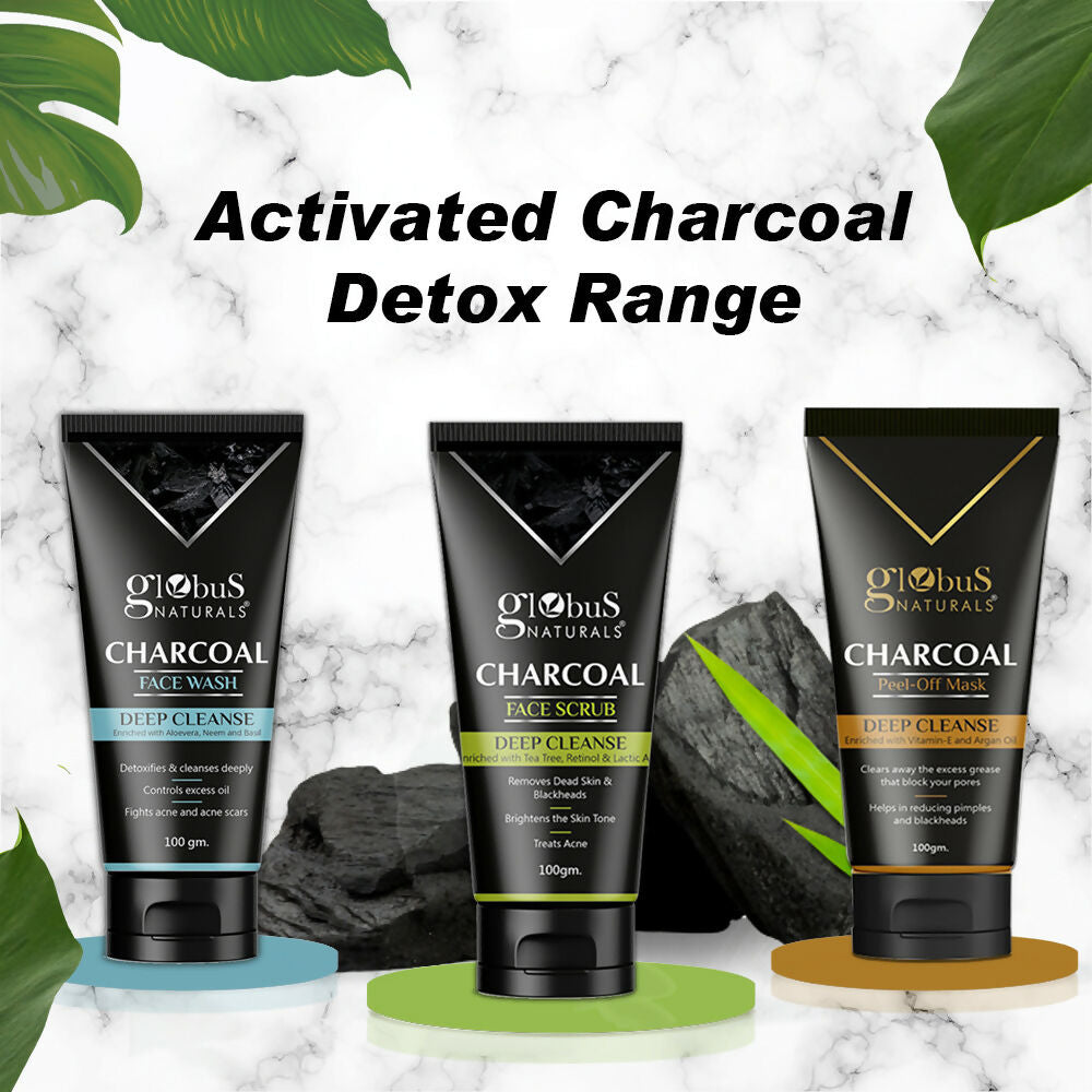Globus Naturals Charcoal Face Wash | Grocsy