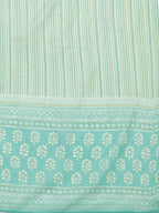 HERE&NOW Women Off White Ethnic Motifs Printed Pure Cotton Kurta with Palazzos & With Dupatta | Grocsy
