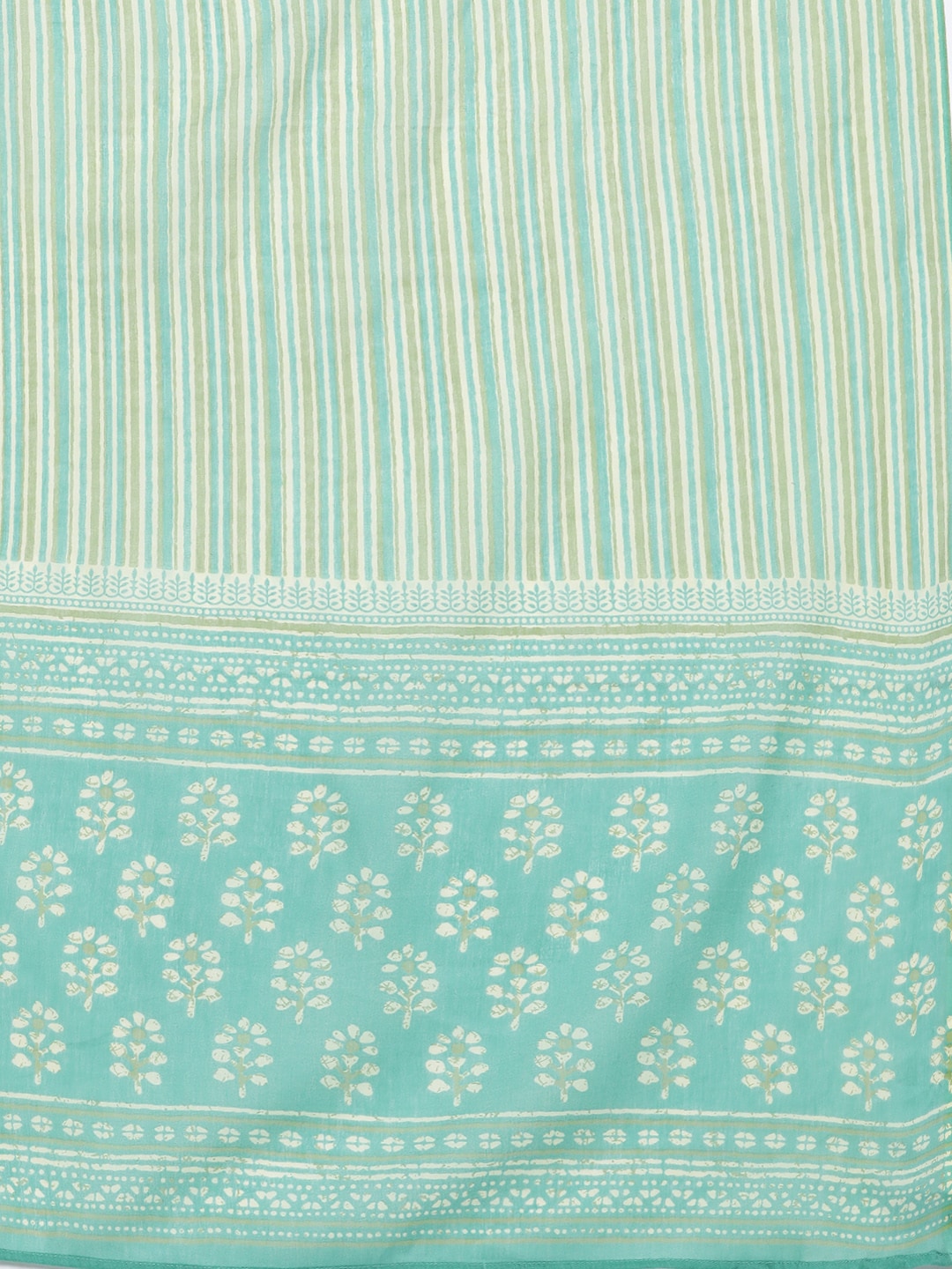 HERE&NOW Women Off White Ethnic Motifs Printed Pure Cotton Kurta with Palazzos & With Dupatta | Grocsy