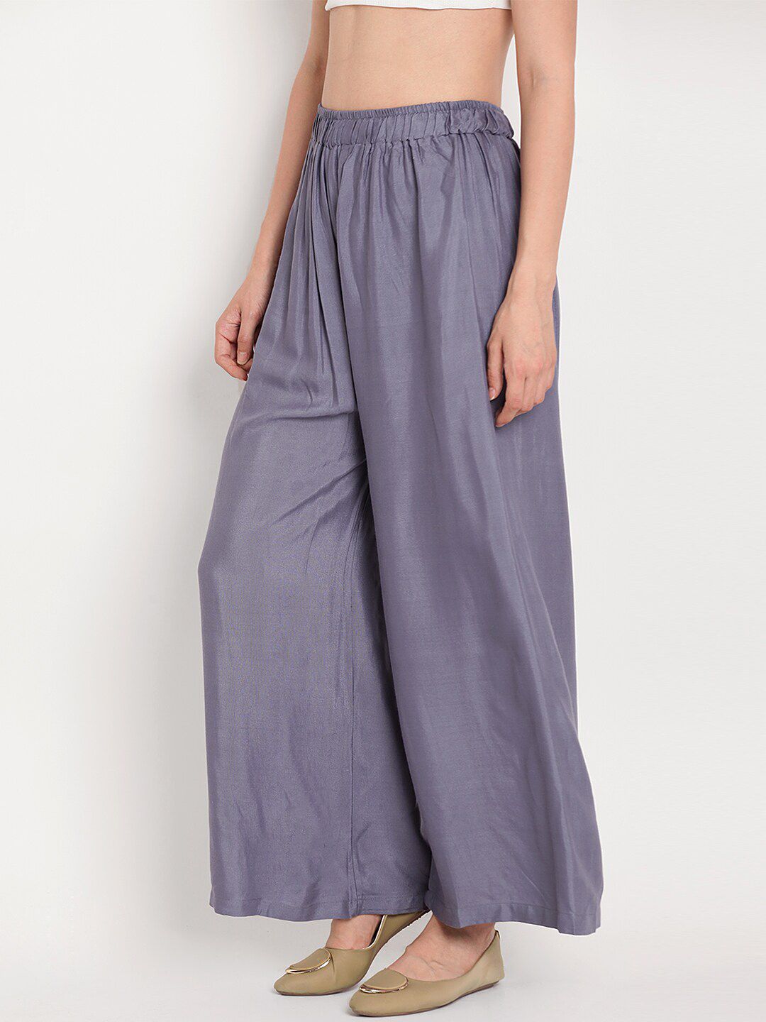 TAG 7 Women Flared Regular Palazzos | Grocsy