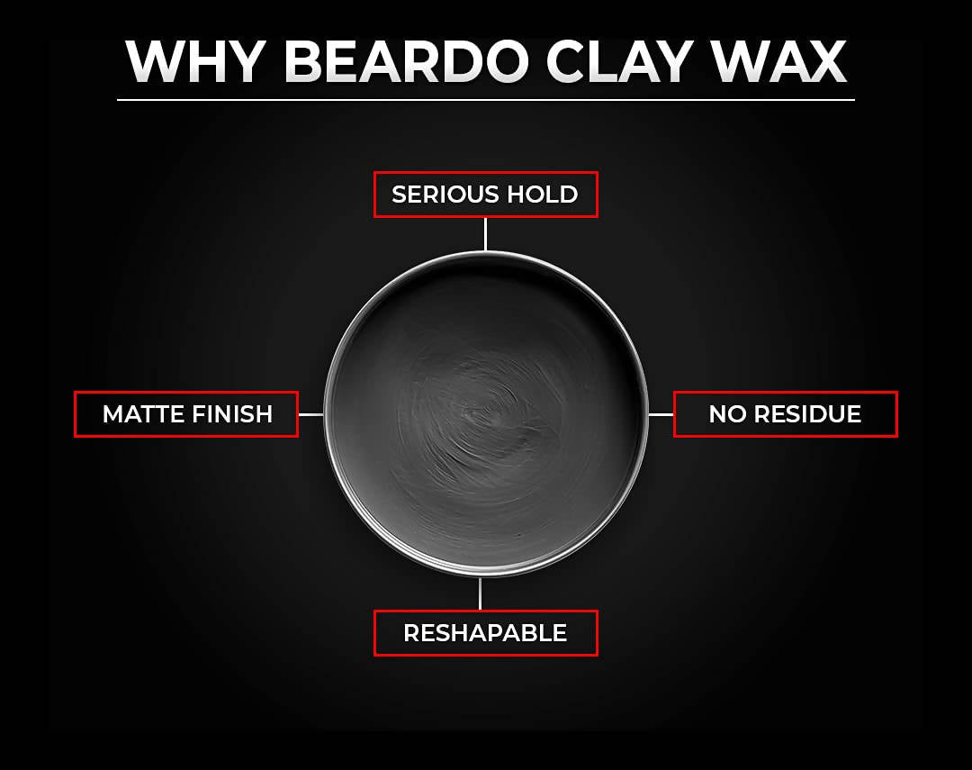 Beardo Hair Clay Wax - Strong Hold | Grocsy