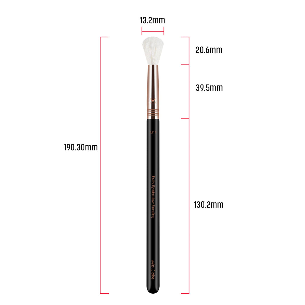 Miss Claire M11 - Fluffy Eyeshadow Blending Brush (White) - Rose Gold | Grocsy