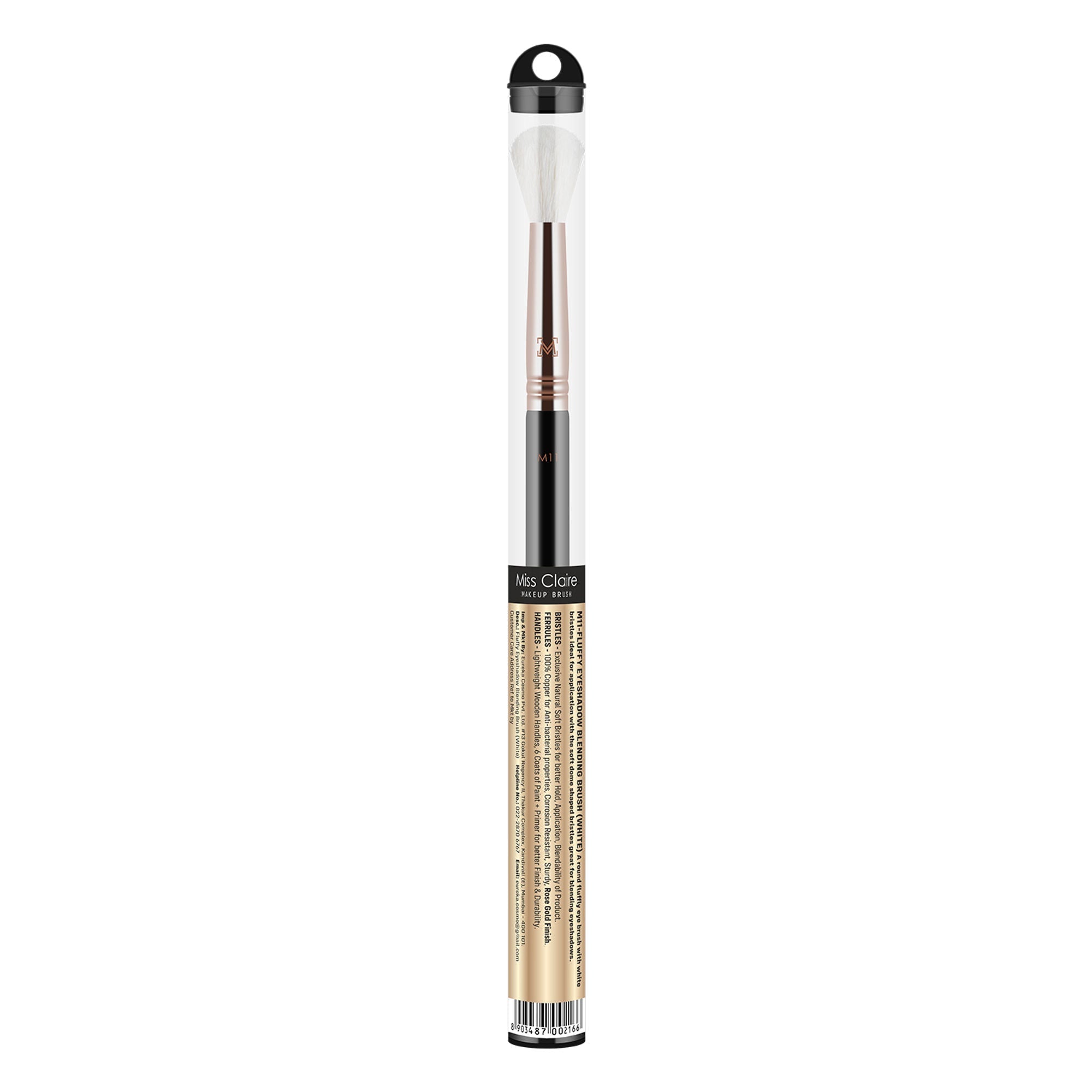 Miss Claire M11 - Fluffy Eyeshadow Blending Brush (White) - Rose Gold | Grocsy